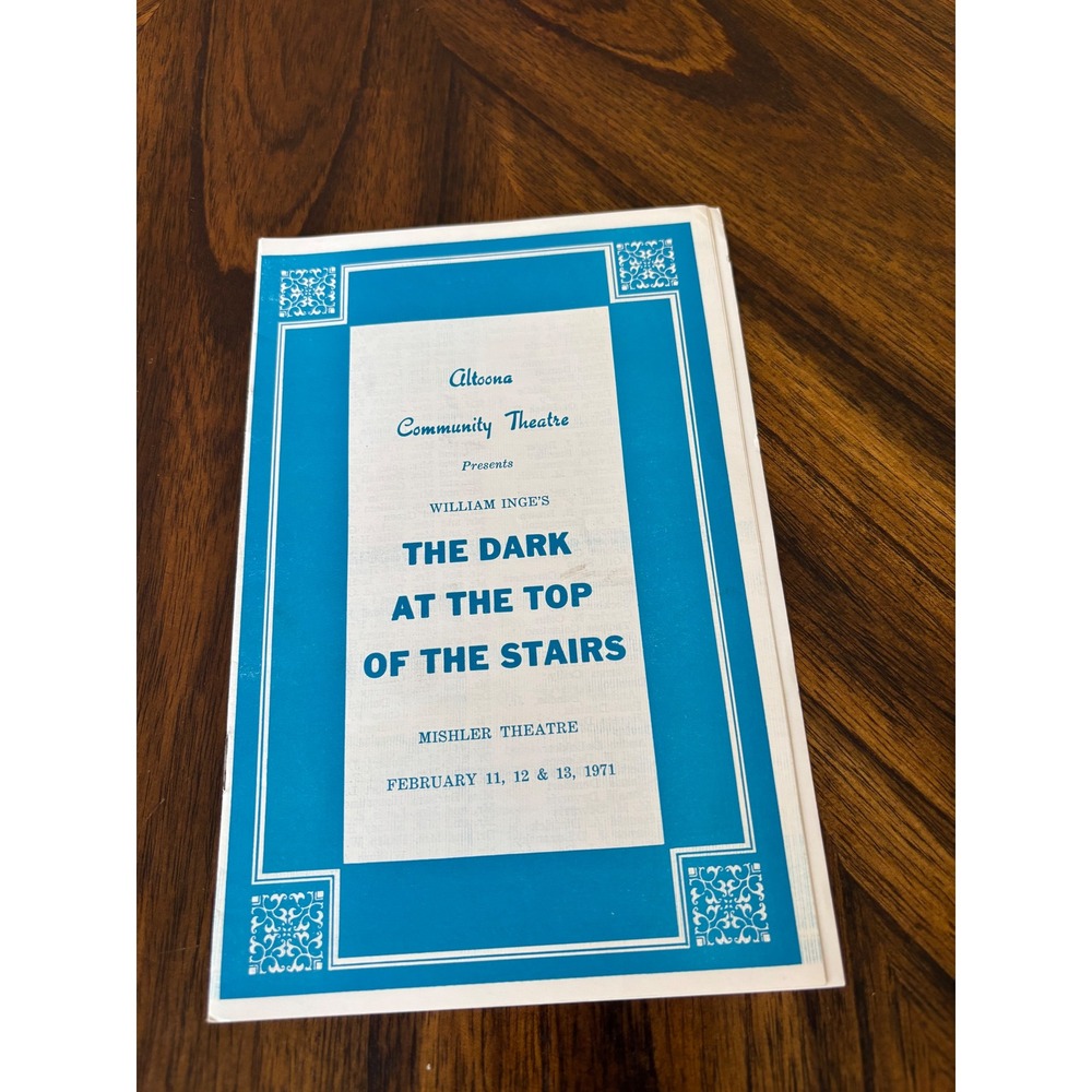 1971 Altoona Community Theatre Dark at the Top of the Stairs William Inge